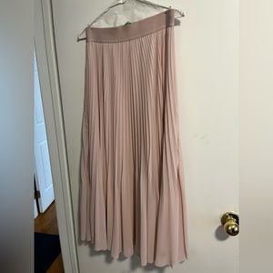 Light pink wilfred pleated skirt